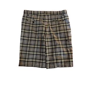 Verdugo men’s plaid flat front cotton skater shorts, size 40